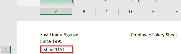 Link Header Rows Using Formulas