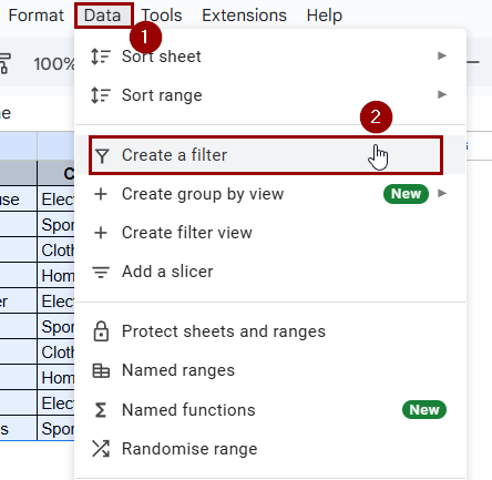Sorting with Filters for Temporary View