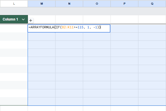 Add Win-Loss Sparklines to Track Performance Outcomes in Google Sheets