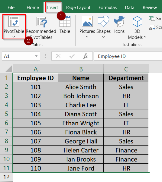 Applying Pivot Table with "Show Report Filter Pages"