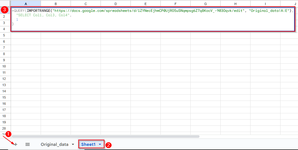 Hide Columns in Google Sheets from Certain Users Using the IMPORTRANGE Function-4