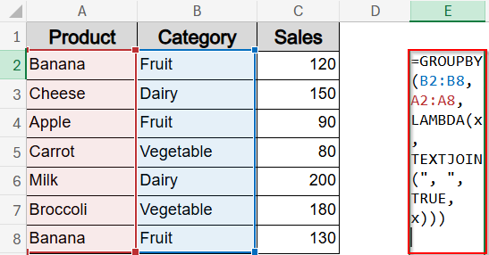 Return List of Items Instead of Count