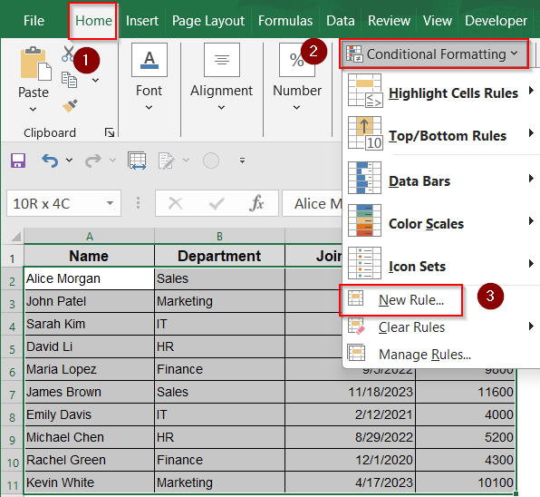Use Conditional Formatting for Visual Filtering