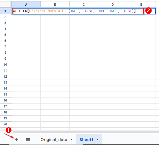 Hide Columns Using Filter Function in Google Sheets from Certain Users-3
