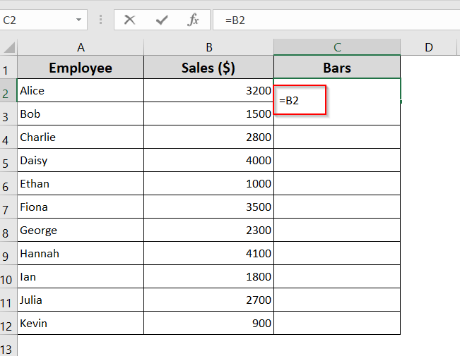 Apply Data Bars Based on Another Cell Value