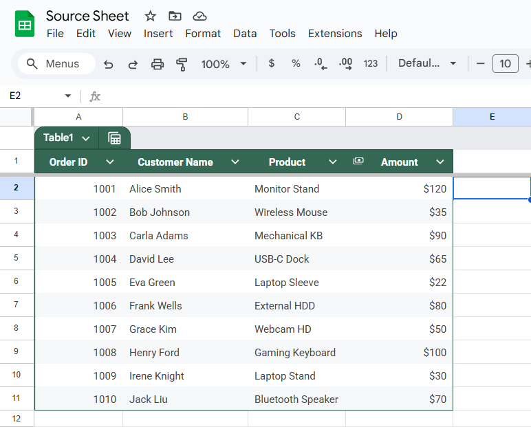 Double-Check the Sheet Name