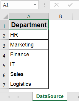 Use Direct Sheet Reference for a Fixed List