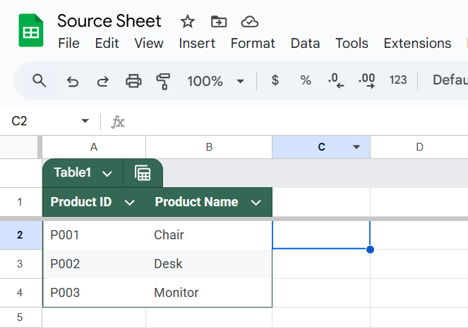 Use the Correct Sheet Name and Range