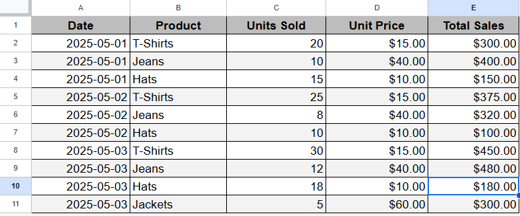 Selecting a Print Area with Certain Cells