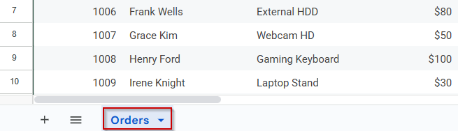 Example of a Working IMPORTRANGE Formula in Google Sheets