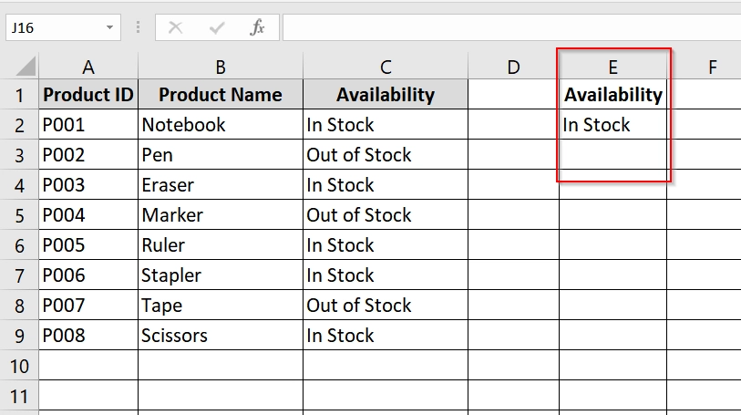 Filter Rows Using Advanced Filter and Delete
