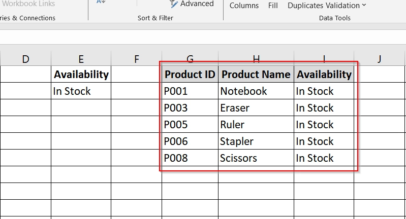 Filter Rows Using Advanced Filter and Delete