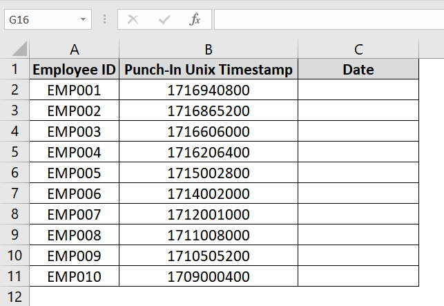 Adding 25569 Base Date to Convert Timestamp To Date