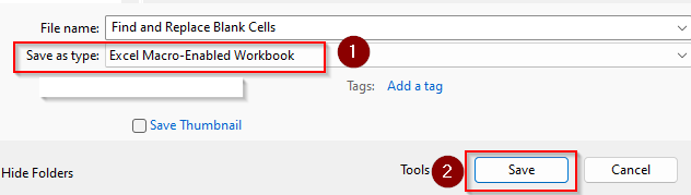 Applying VBA Macro to Replace Blank Cells