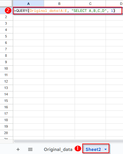 Hide Columns in Google Sheets from Certain Users Using the QUERY Function-3