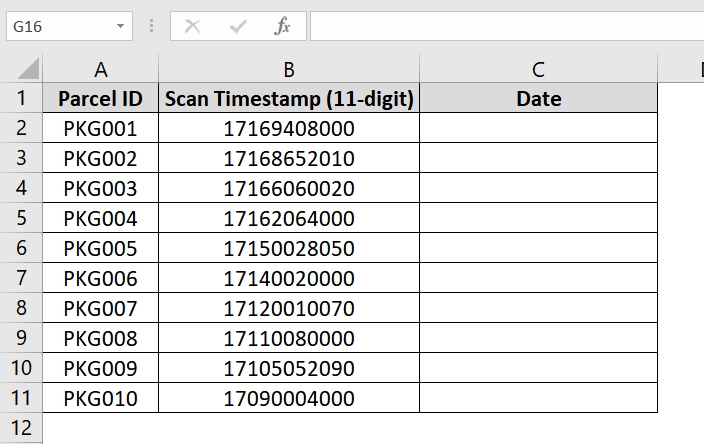 Implementing Formula For 11-Digit Unix Timestamps (Tenths of Seconds) to Get Into Date