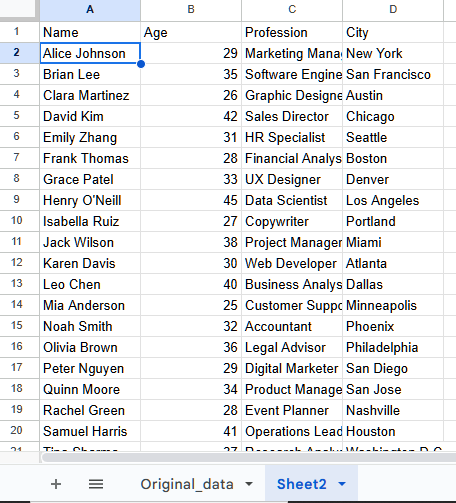 Hide Columns in Google Sheets from Certain Users Using the QUERY Function-4