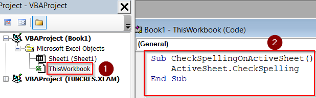Use VBA to Spell Check the Active Worksheet Automatically