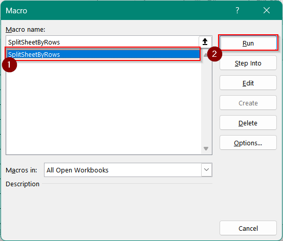Implementing VBA Macro to Split Excel Sheet into Multiple Sheets Based On Rows