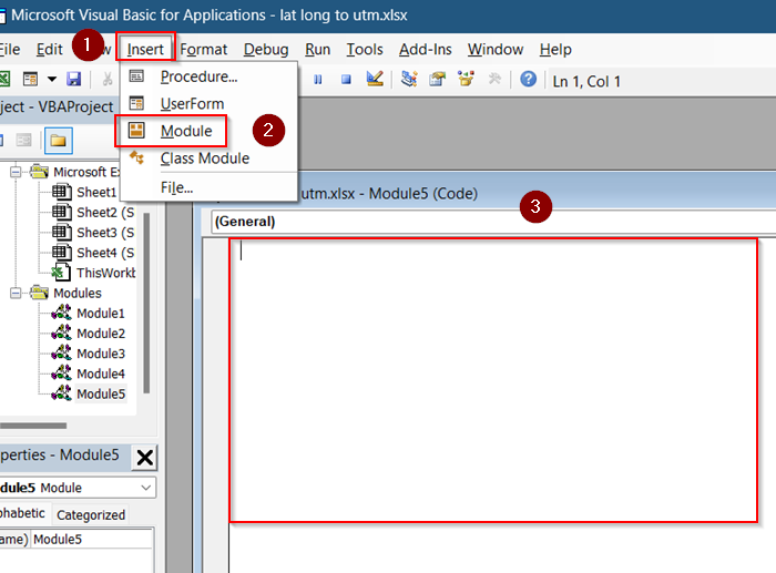 Convert Lat Long to UTM Including Easting & Northing