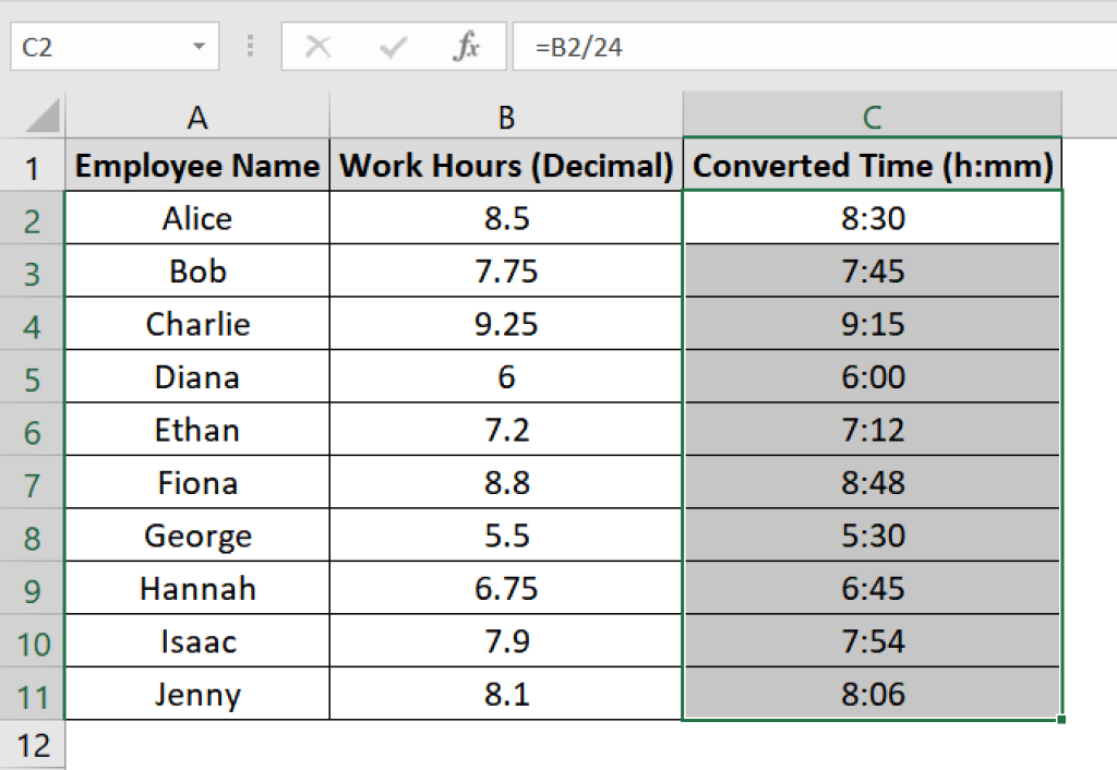 How to Convert Number to Hours and Minutes in Excel - Excel Insider