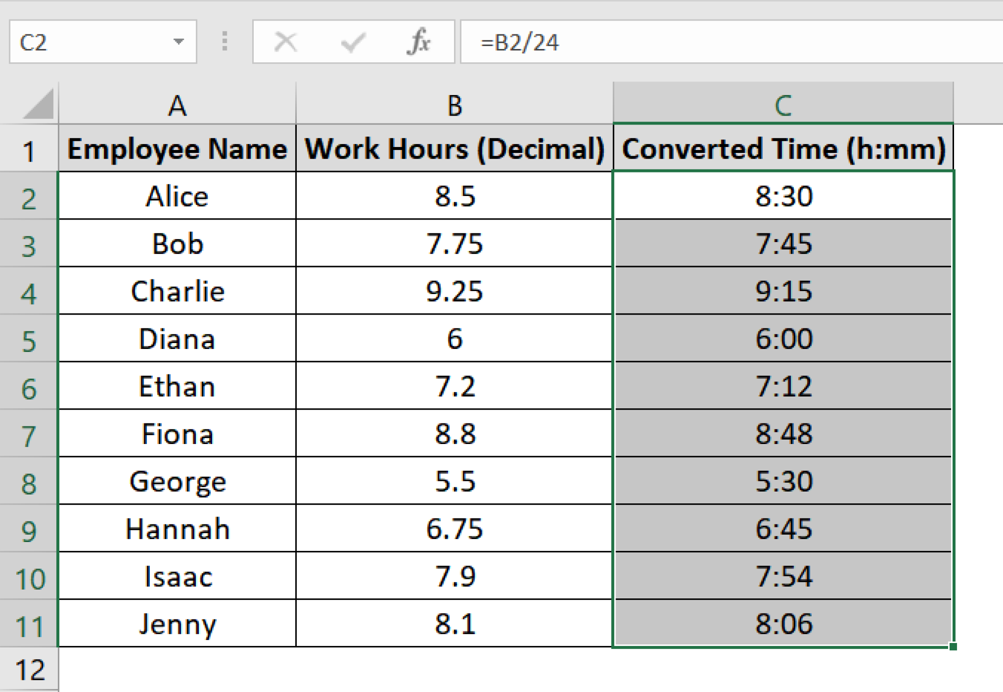 How to Convert Number to Hours and Minutes in Excel - Excel Insider