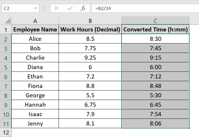 How to Convert Number to Hours and Minutes in Excel - Excel Insider