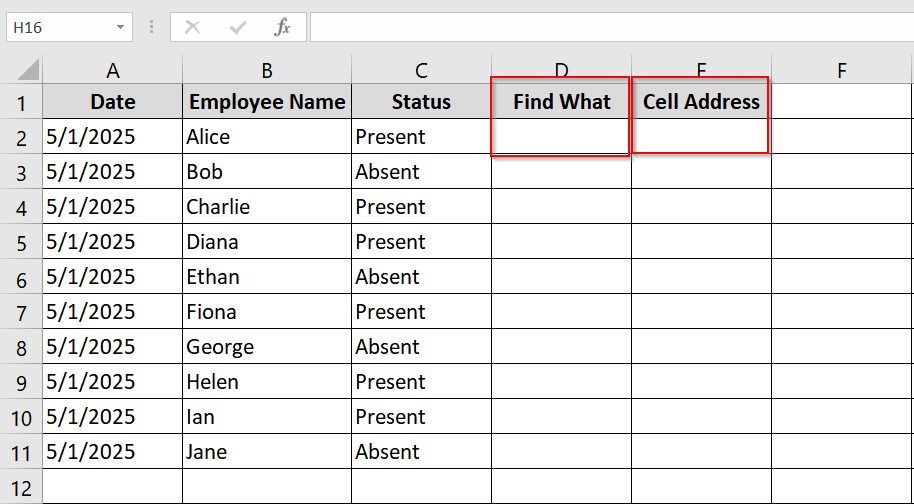 Dynamically Find the Cell Reference of Any Text using CELL, INDEX & MATCH Function
