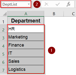 Create a Named Range from Another Sheet