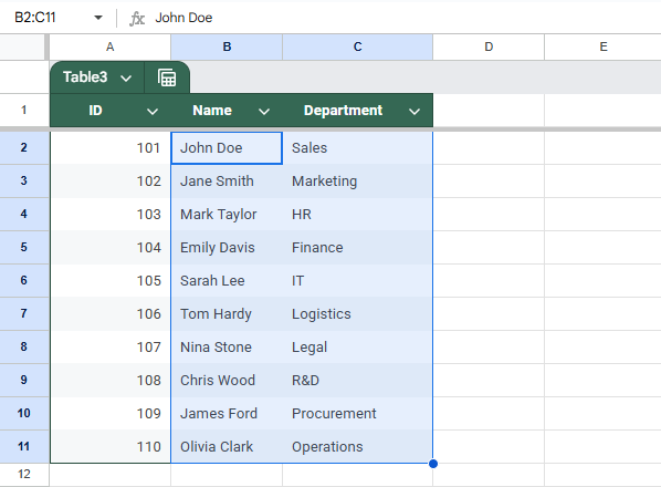 Fixing VLOOKUP Out of Bounds Range Error in Google Sheets