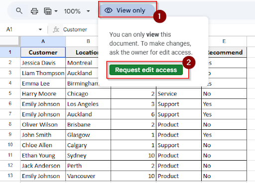 requesting edit access