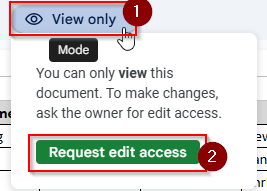 requesting edit access