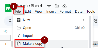 File and make a copy option