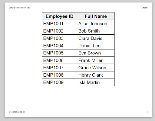 landscape print preview