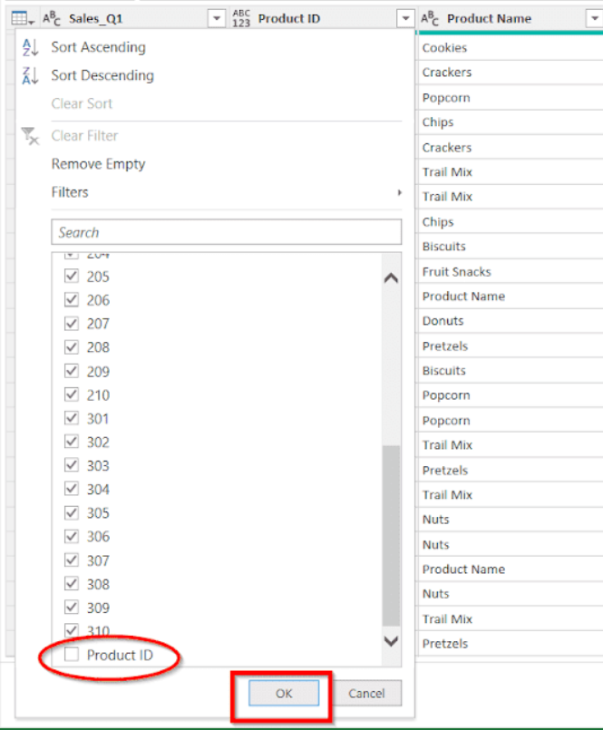uncheck product id and click ok