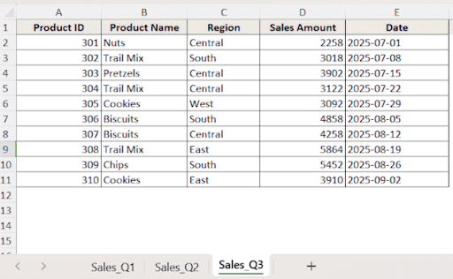 power query third one