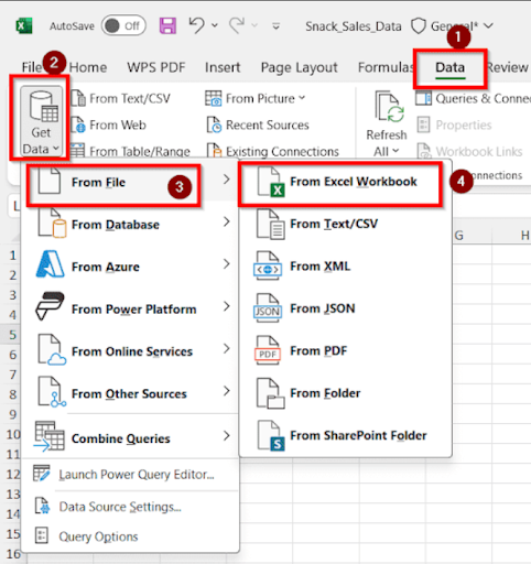 steps to use power query