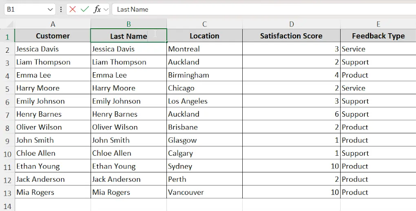 renaming the column