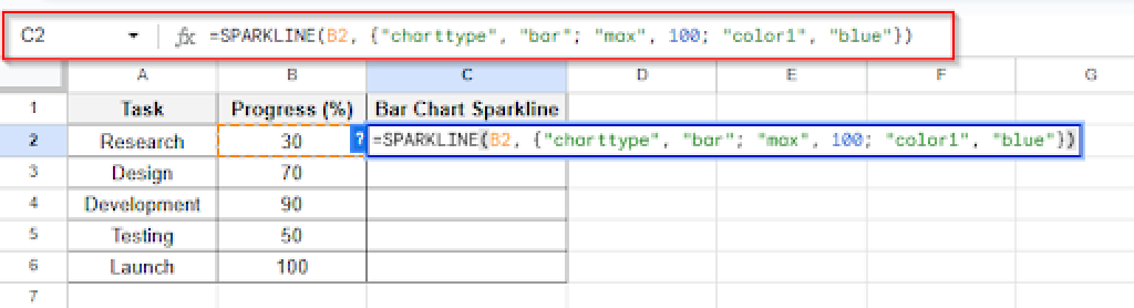 How to Create and Customize Sparkline in Google Sheets - Excel Insider