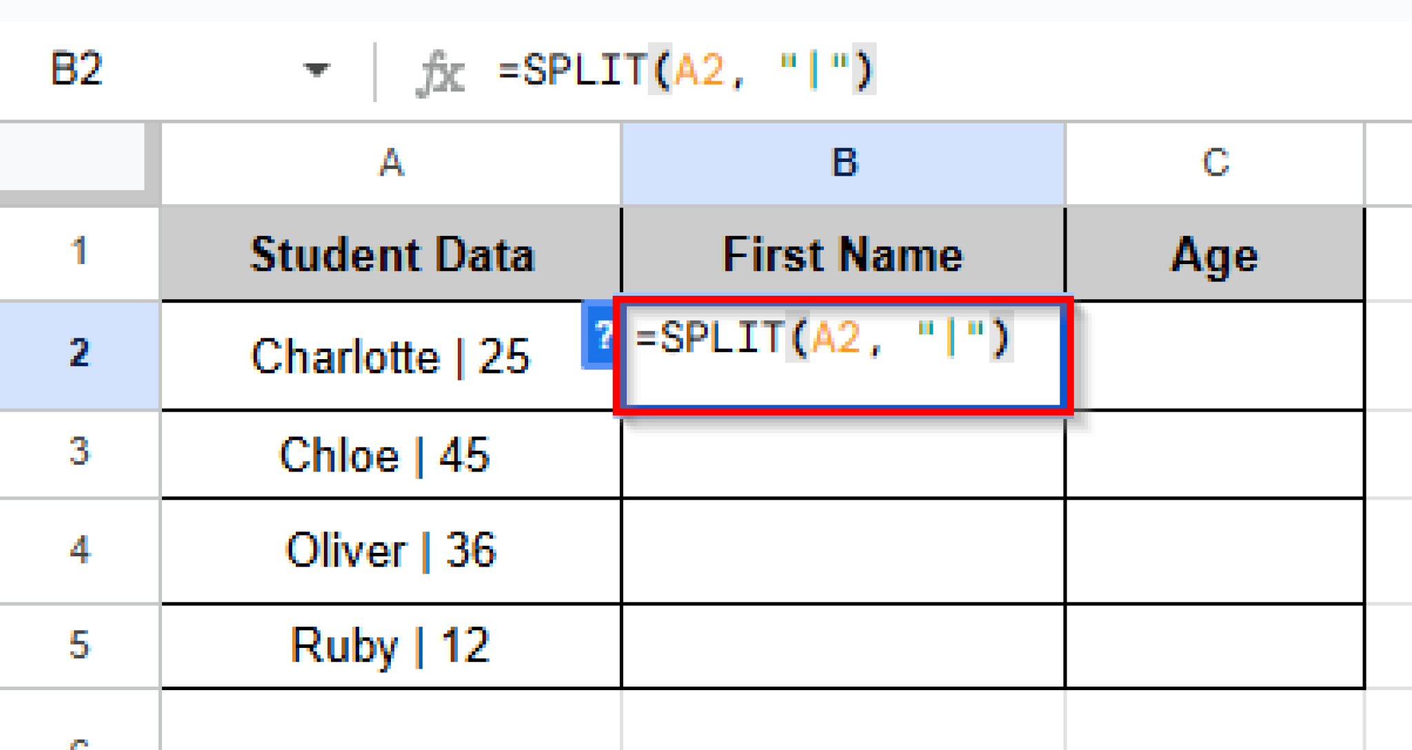 How to Split Cells in Google Sheets - Excel Insider