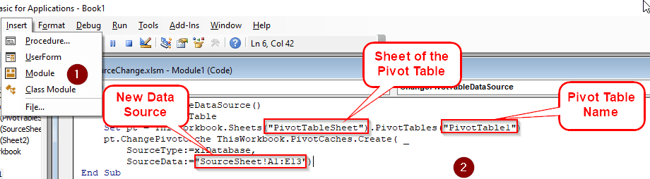 Changing Data Source Using VBA