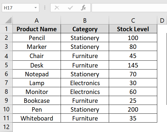 Get a Value Based on Row and Column Numbers in Excel