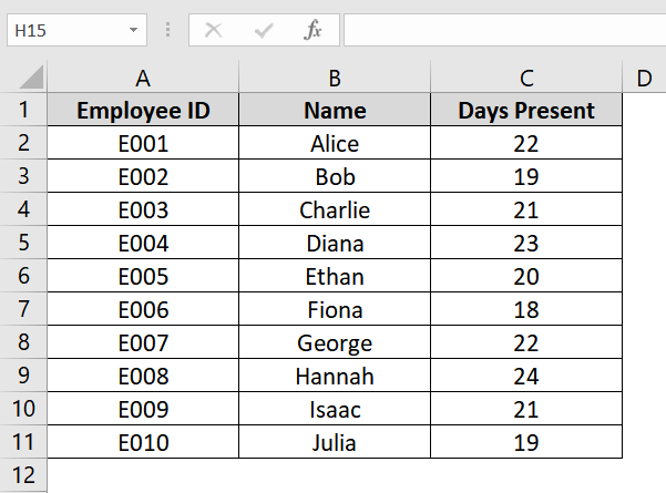 Get a Value Based on Row and Column Numbers in Excel