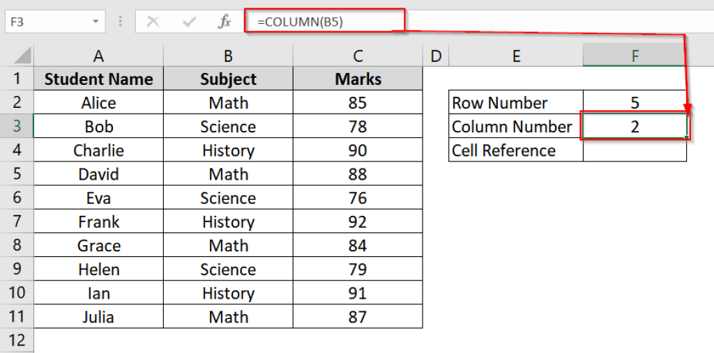 How to Reference Cell by Row and Column Number in Excel - Excel Insider