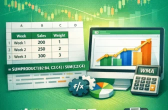 featured image - calculate weighted moving average in excel