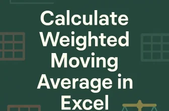 featured image - calculate weighted moving average in excel
