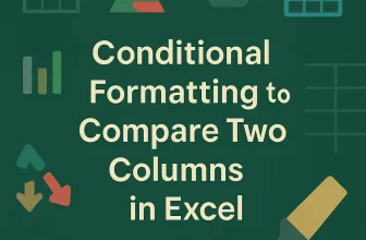 featured image - conditional formatting compare two columns in excel