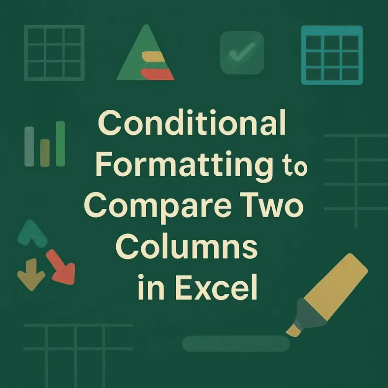 featured image - conditional formatting compare two columns in excel