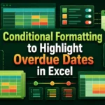 featured image - conditional formatting to highlight overdue dates in excel