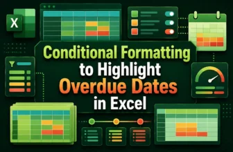 featured image - conditional formatting to highlight overdue dates in excel